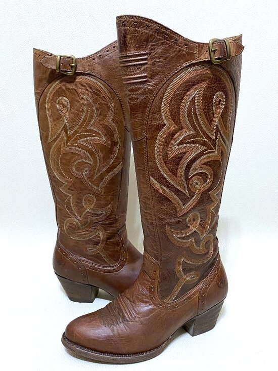 Ariat Shoes - Womens Ariat Wanderlust Boots Size 6 B Brown Tall Cowgirl Western Riding Boot